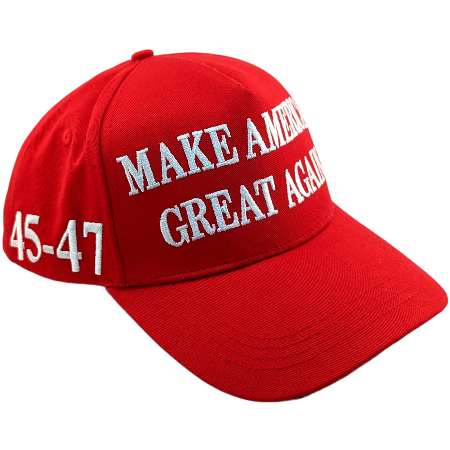 Official Trump Won 45-47 MAGA Hat Red and White