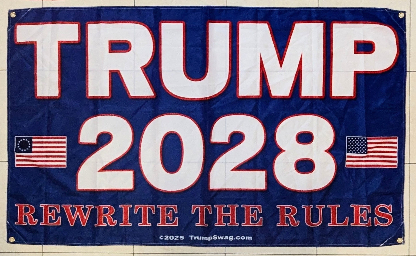 Trump 2028 RTR Blue Flag 5'x3'
