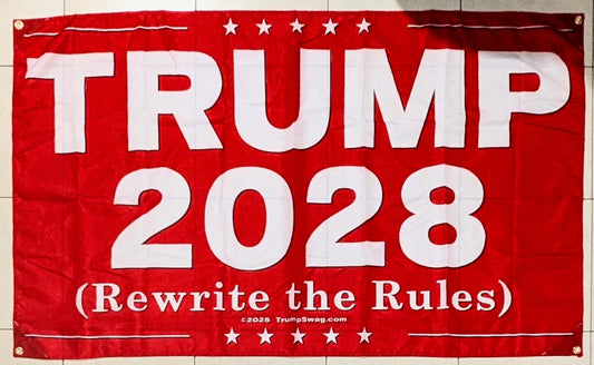 Trump 2028 RTR Red Flag 5'x3'