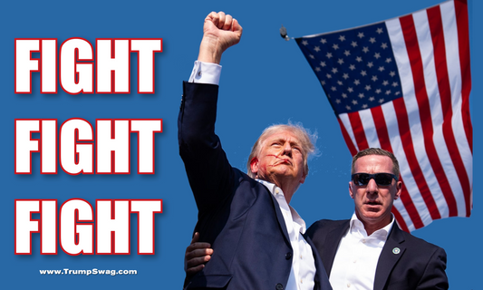 Trump Fight Fight Fight Flag 5'x3'