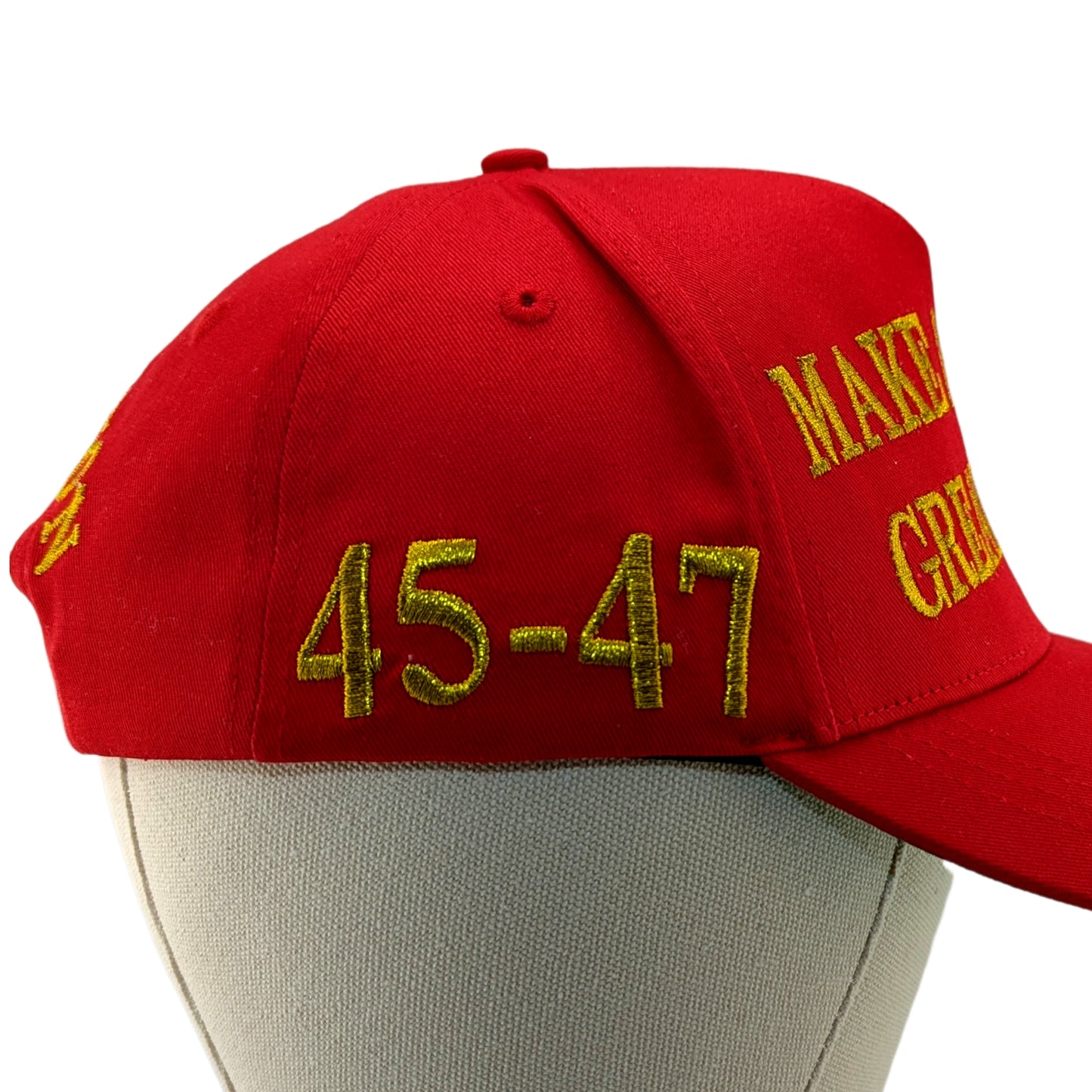 Official Trump Won 45-47 MAGA Hat Red and 24K Gold