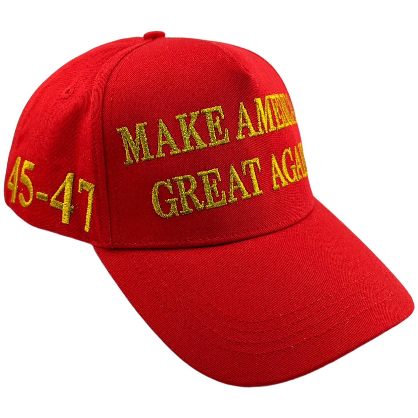 Official Trump Won 45-47 MAGA Hat Red and 24K Gold